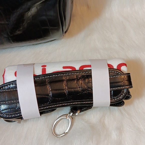 Siamod Embossed Crocc Leather Laptop Briefcase - Picture 9 of 12